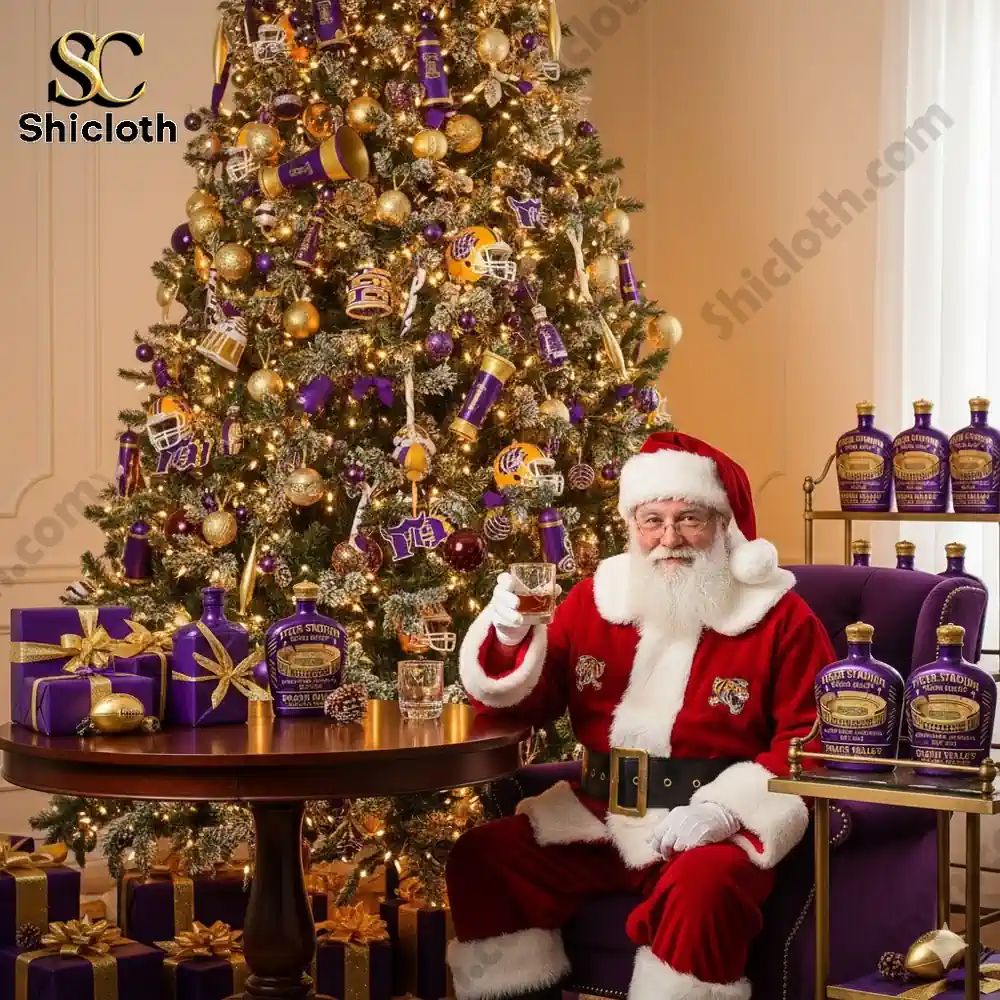 Tiger Stadium Death Valley Whiskey Bottle