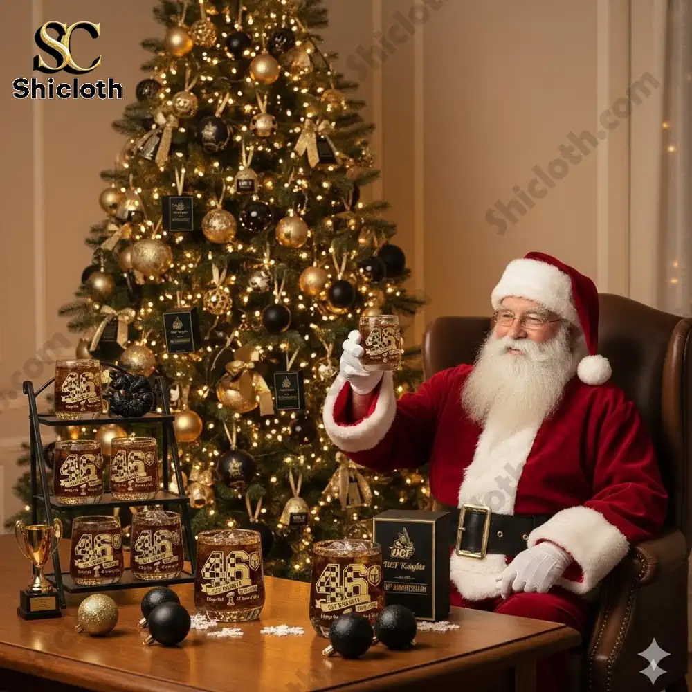 UCF Knights 46th Anniversary Whiskey Glass Christmas Gift