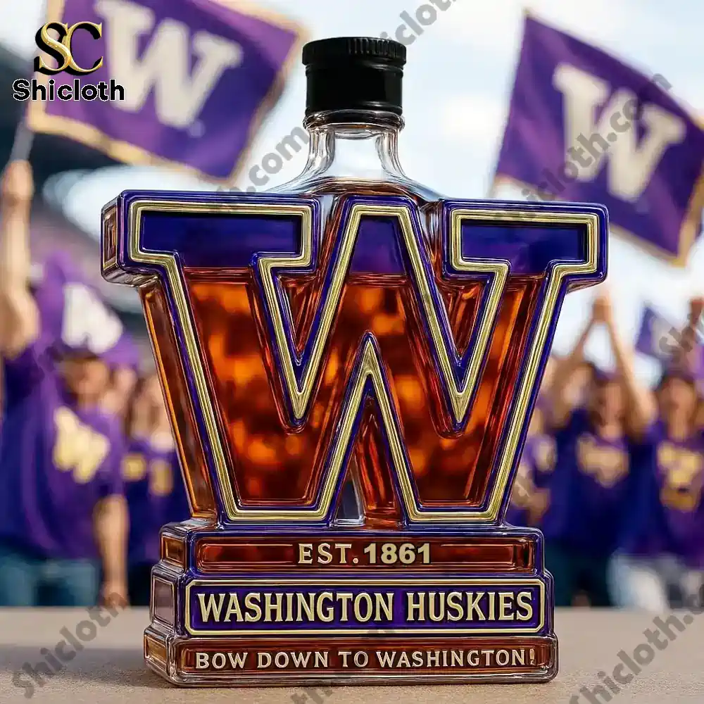 UW Washington Huskies Limited Edition Christmas Gift Whiskey Bottle 3 UW Washington Huskies Limited Edition Christmas Gift Whiskey Bottle - Image 3