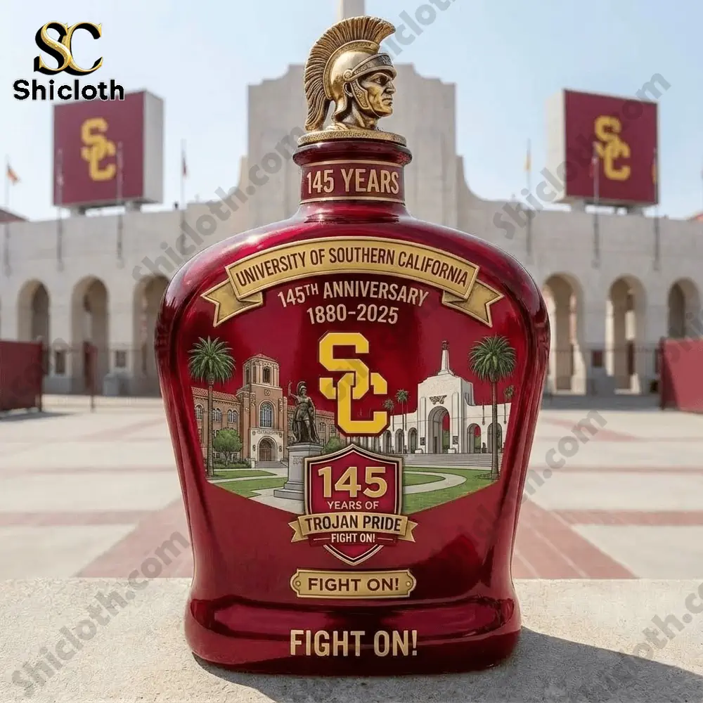 USC 145 years anniversary commemorative bottle on campus!