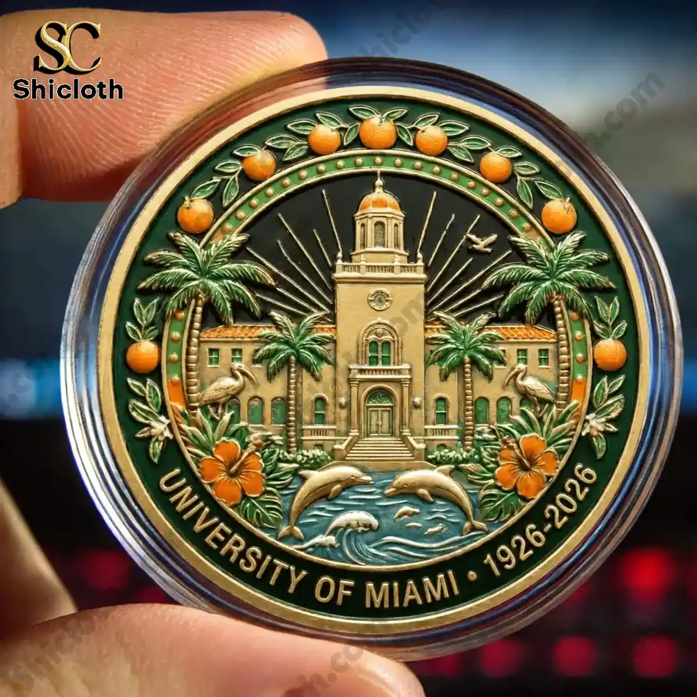 Alternative view of University of Miami 100th Anniversary Commemorative Coin