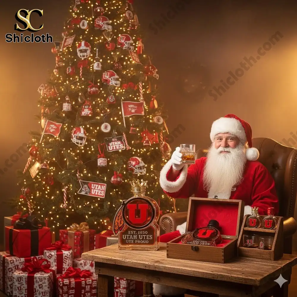 Utah Utes Whiskey Bottle