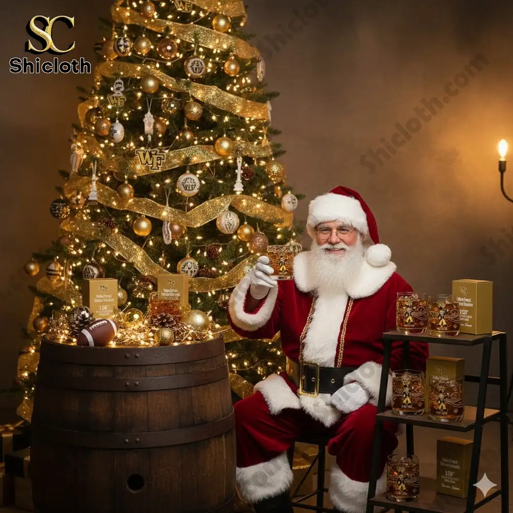 Wake Forest Demon Deacons 138th Anniversary Whiskey Glass Christmas Gift