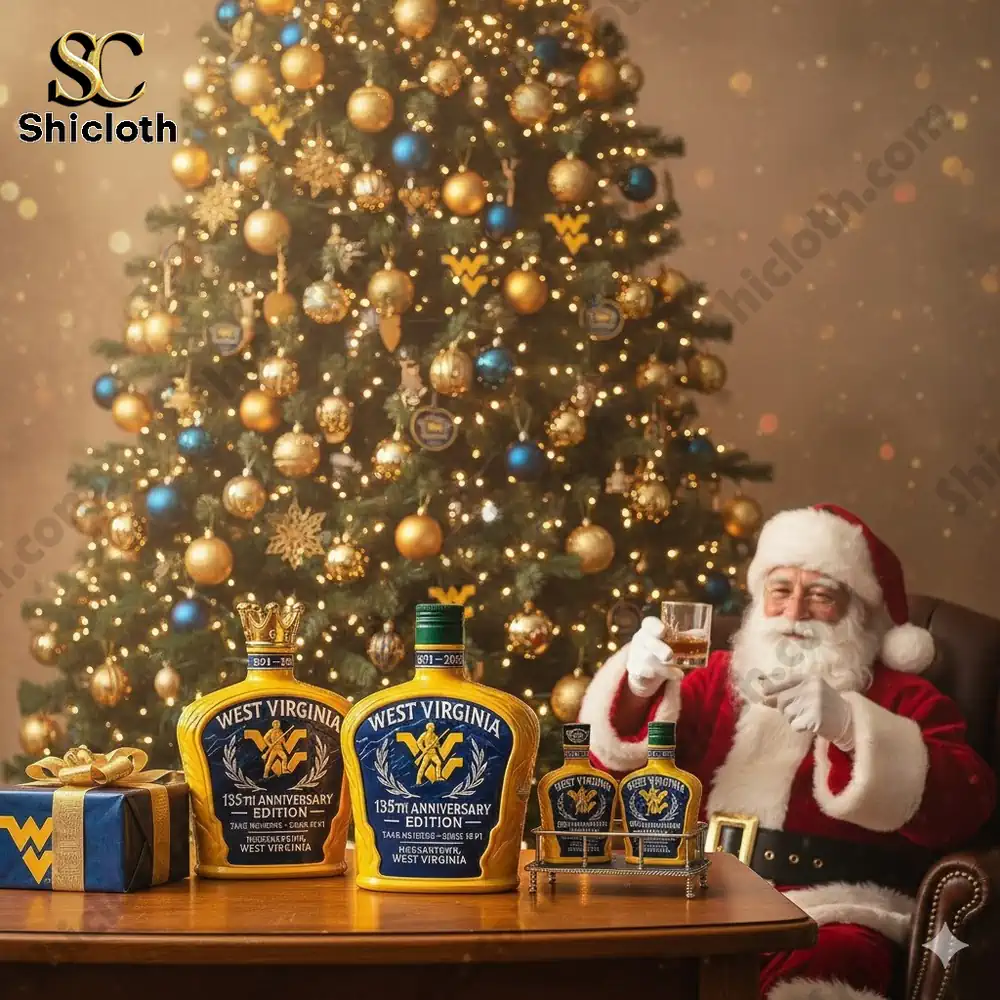 West Virginia 135th Anniversary Whiskey Bottle