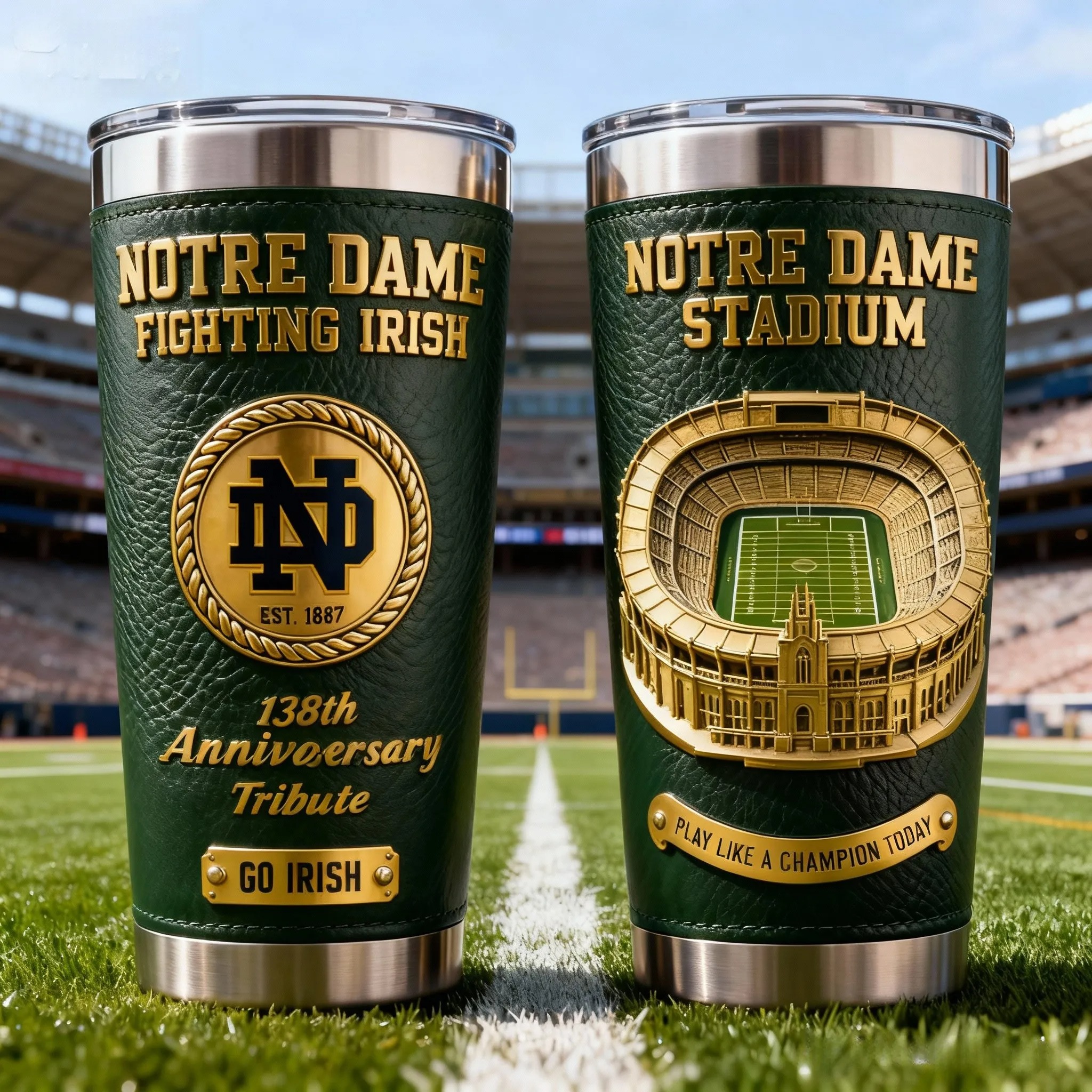 Notre Dame Fighting Irish 138th Anniversary Tribute Tumbler