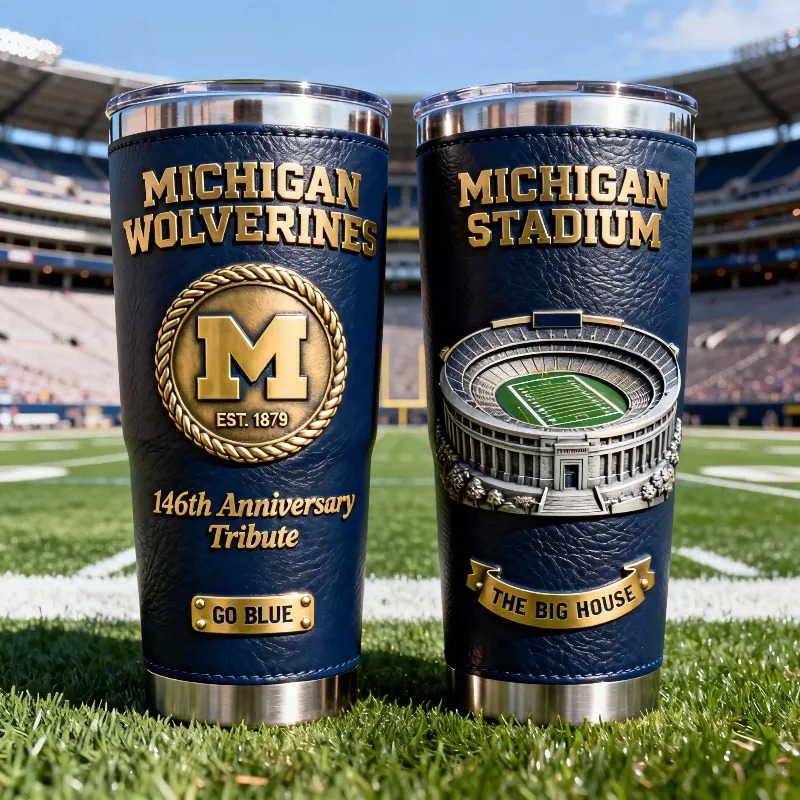 Michigan Wolverines 146th Anniversary Tribute Tumbler