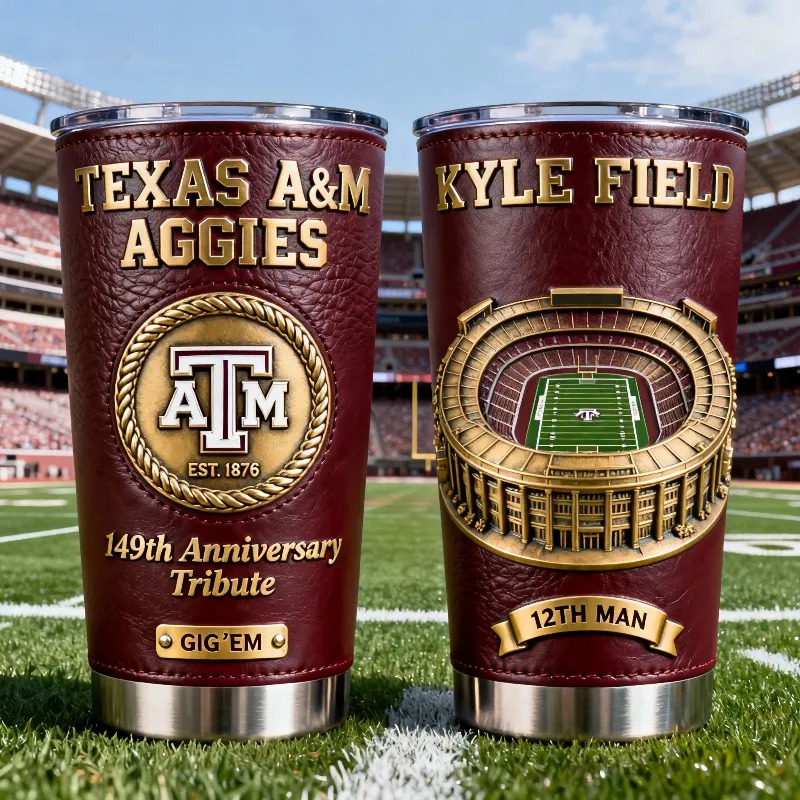 Texas A&M Aggies 149th Anniversary Tribute Tumbler