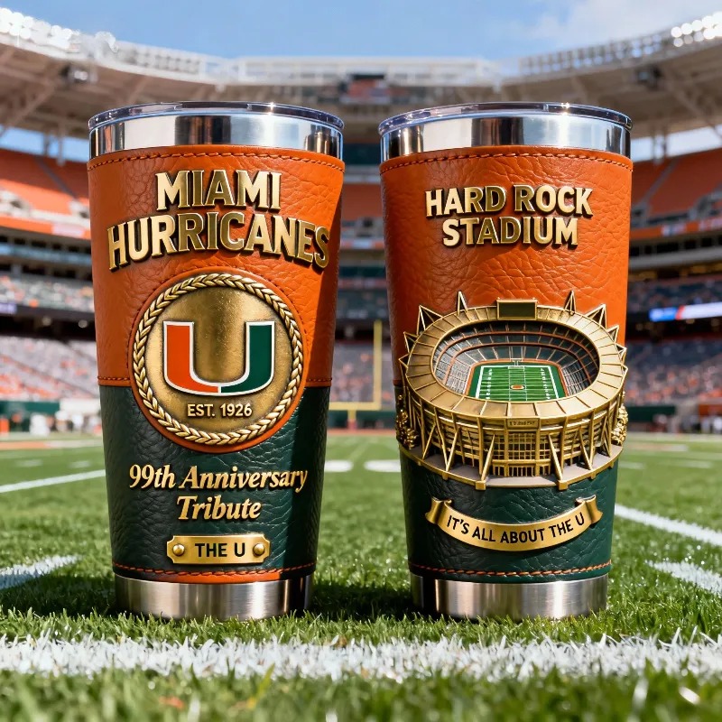 Miami Hurricanes 99th Anniversary Tribute Tumbler