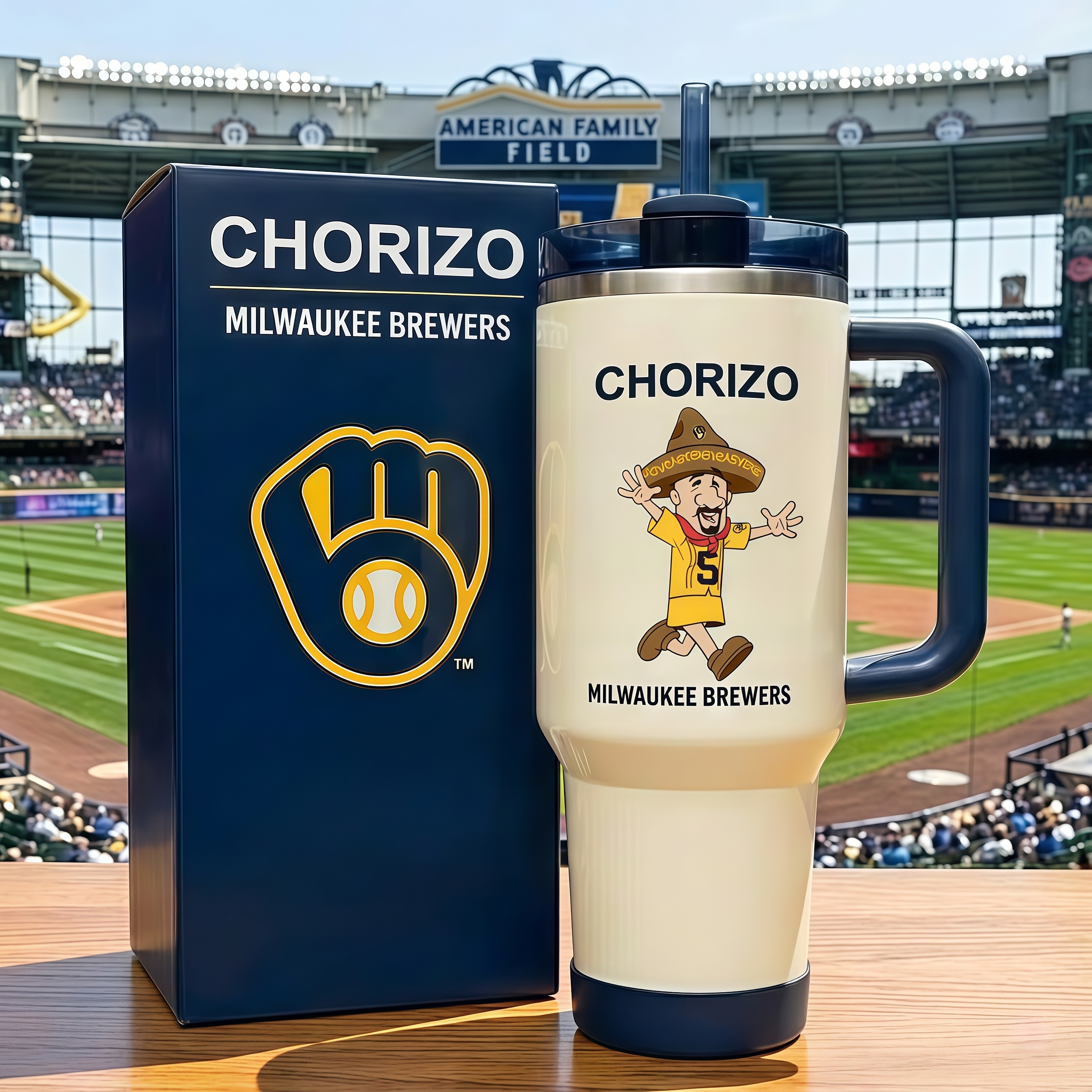 Milwaukee Brewers Sausage Series Collector Edition Stanley Tumbler