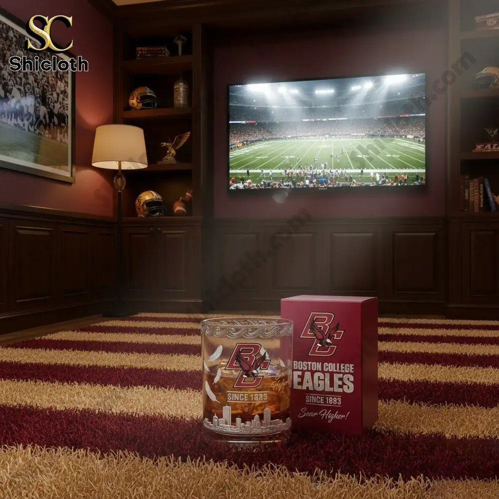 Boston College Eagles Whiskey Glass