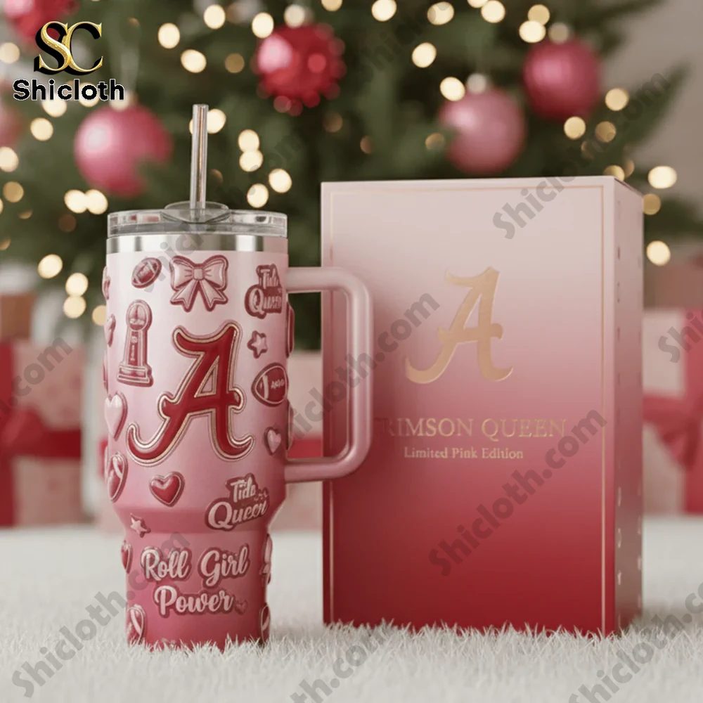 Alternative view of Alabama Crimson Tide Crimson Queen Roll Girl Power Tumbler With Handle