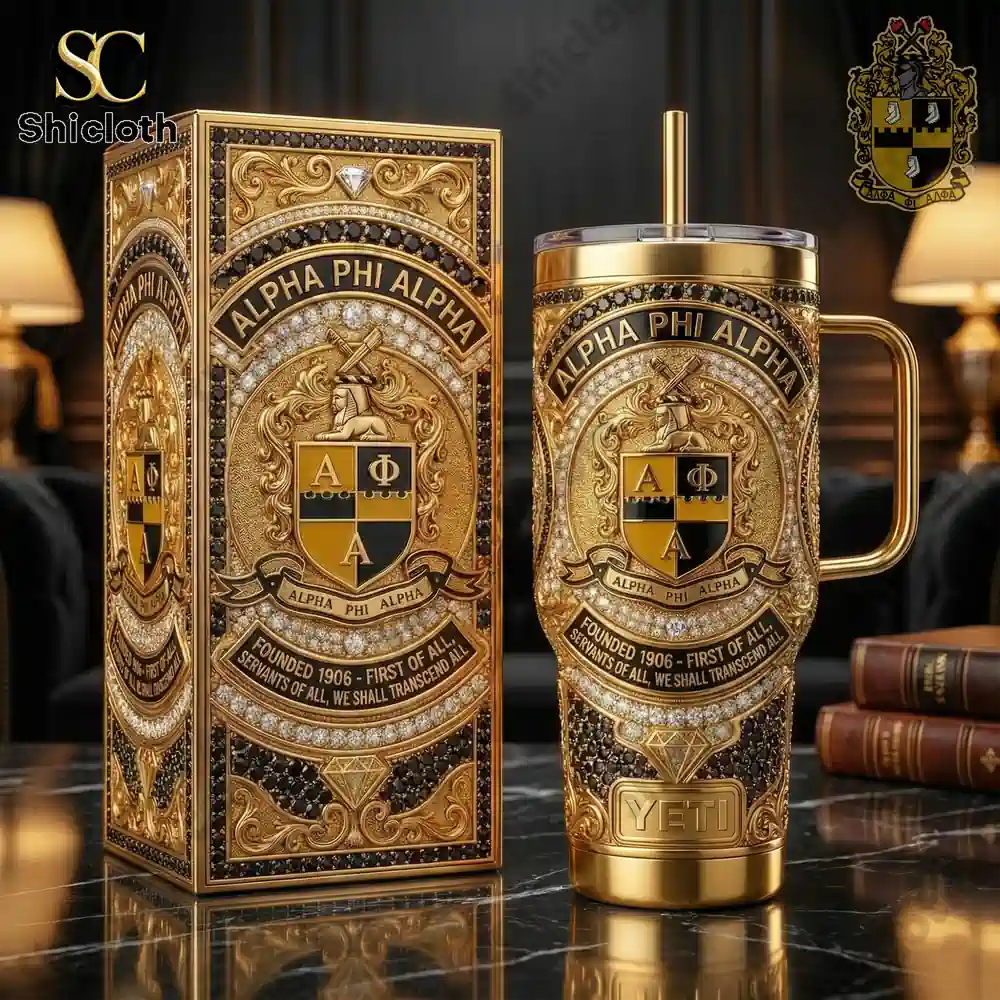 Luxury insulated mug with ornate box on elegant table!