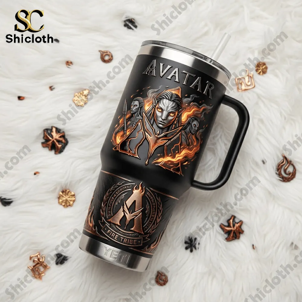 Alternative view of Avatar 3 Fire And Ash 40oz Yeti Tumbler With Handle