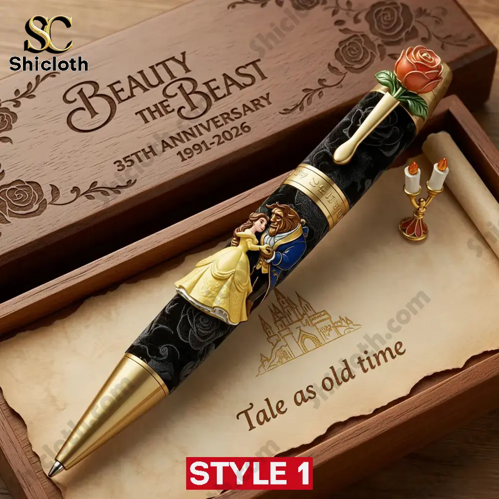 Alternative view of Beauty and the Beast 35th Anniversary Commemorative Ballpoint Pen