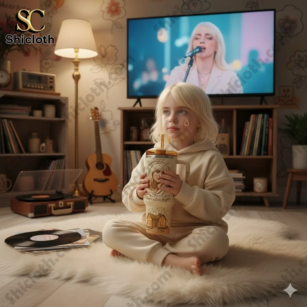 Billie Eilish Happier Than Ever Tumbler Cup