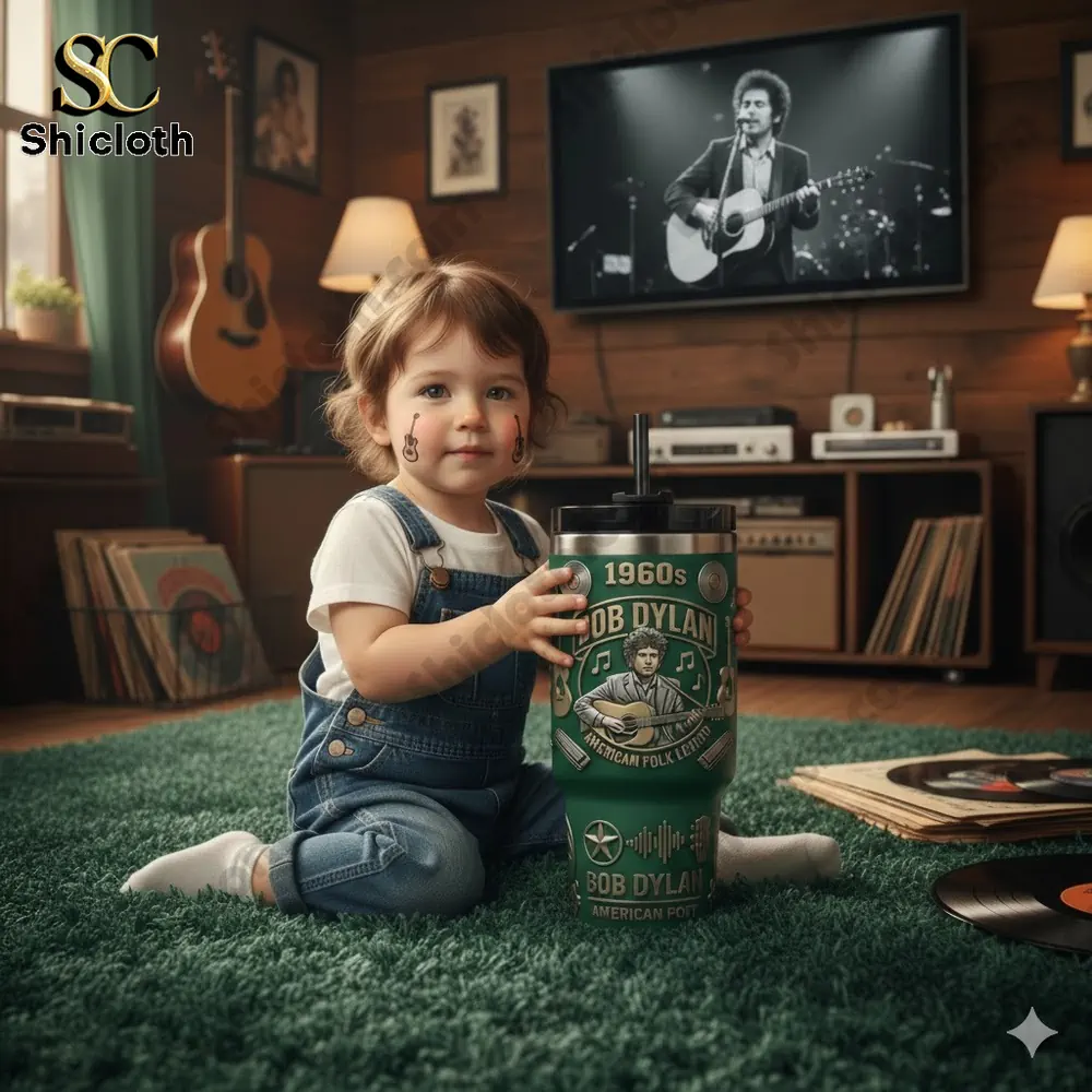Bob Dylan 1960s American Folk Legend Tumbler Cup