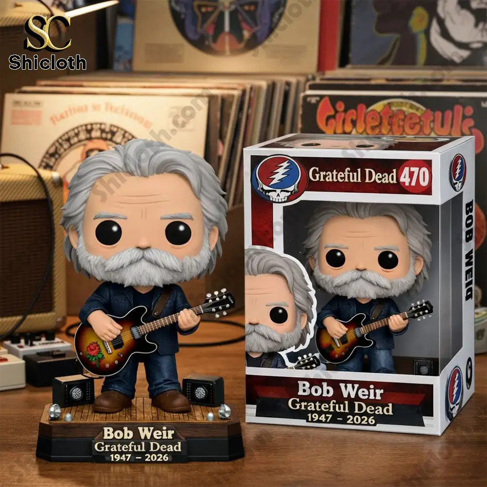 Alternative view of Bob Weir Grateful Dead 1947-2026 Memorial Collectible Pop Figure Doll
