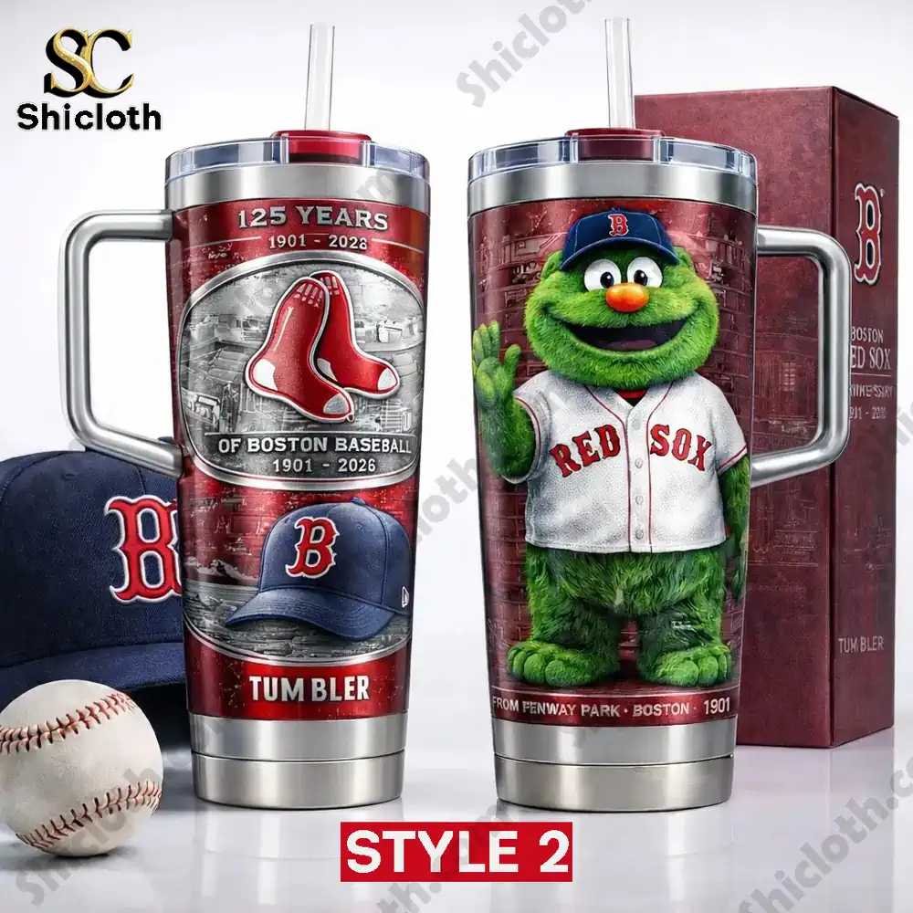 Alternative view of Boston Red Sox 125th Anniversary Custom Yeti Tumbler