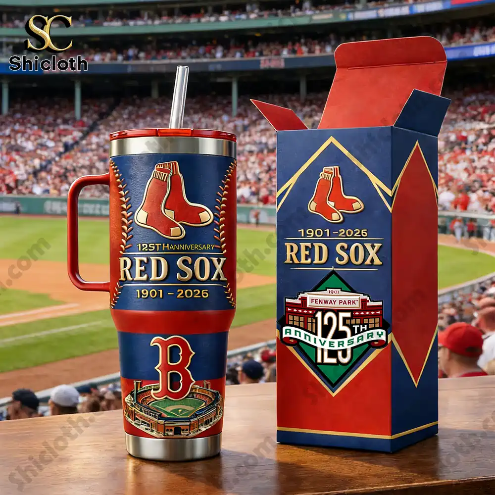 Red Sox anniversary mug with box at Fenway Park!