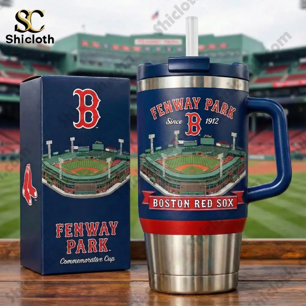 Fenway Park Boston Red Sox commemorative cup with stadium background!