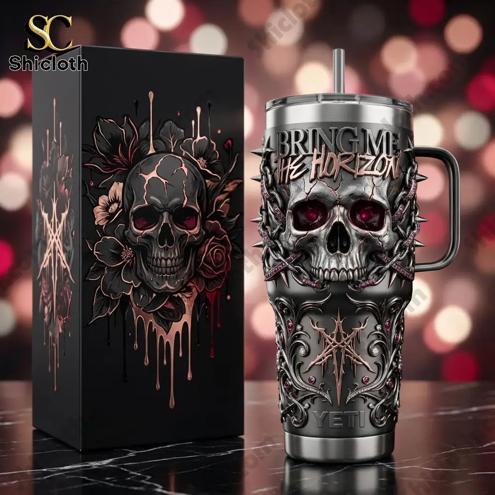 Bring Me The Horizon 40oz Yeti Tumbler With Handle