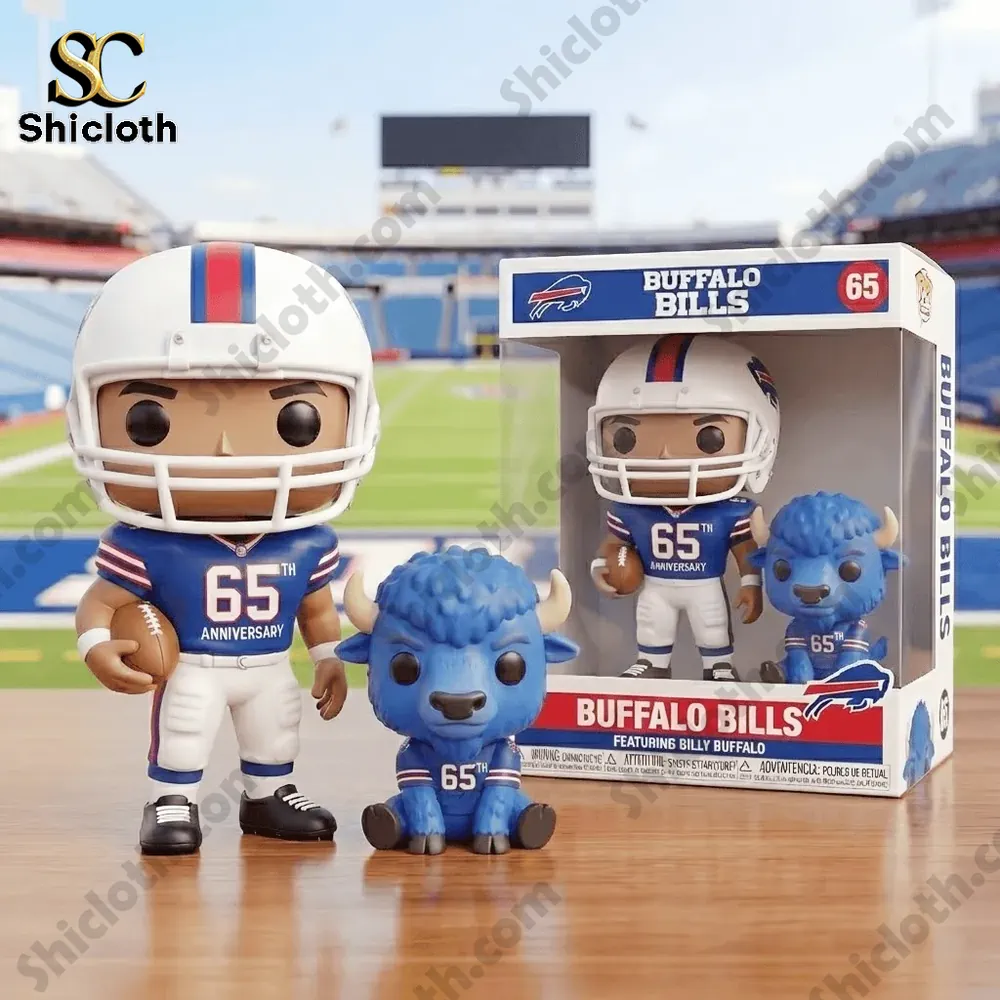 Alternative view of Buffalo Bills 65th Anniversary Commemorative Pop Figure Doll
