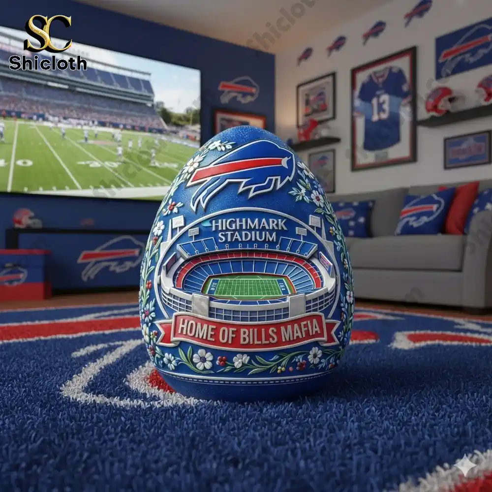 Buffalo Bills Highmark Stadium Farewell Season Commemorative Easter Egg Figure