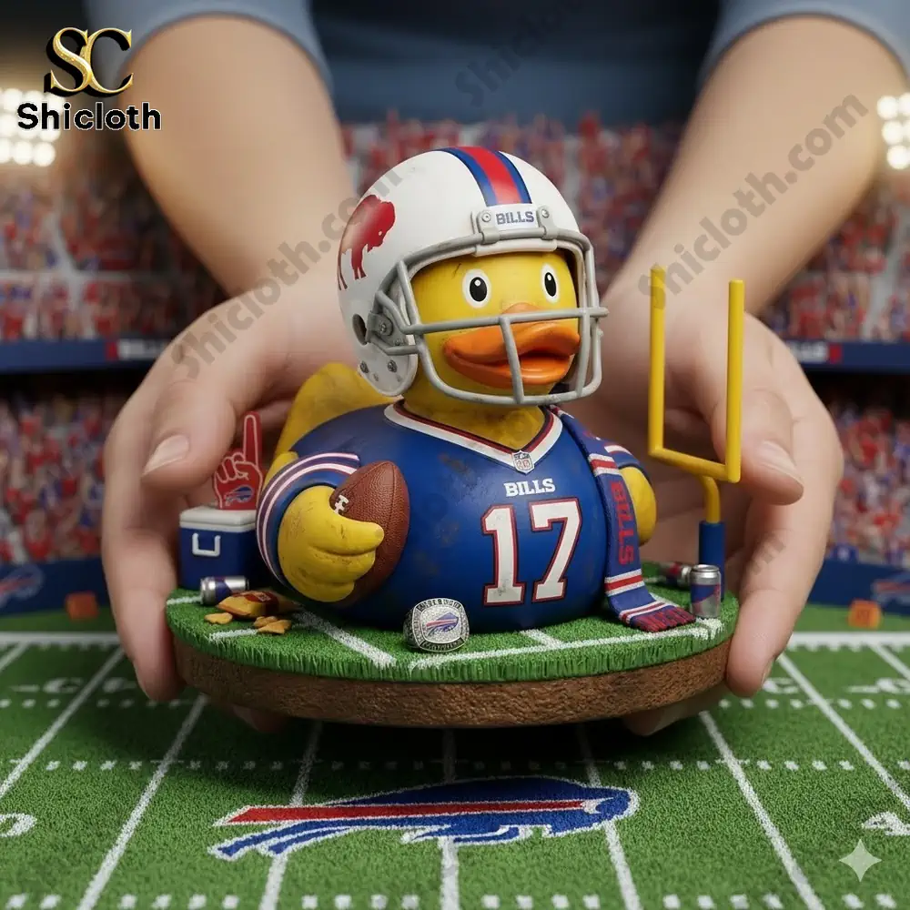 Dolly Parton's 80th Anniversary 1946-2026 Collectible Pop Figure Doll 94 Buffalo Bills rubber duck football figurine on field base!