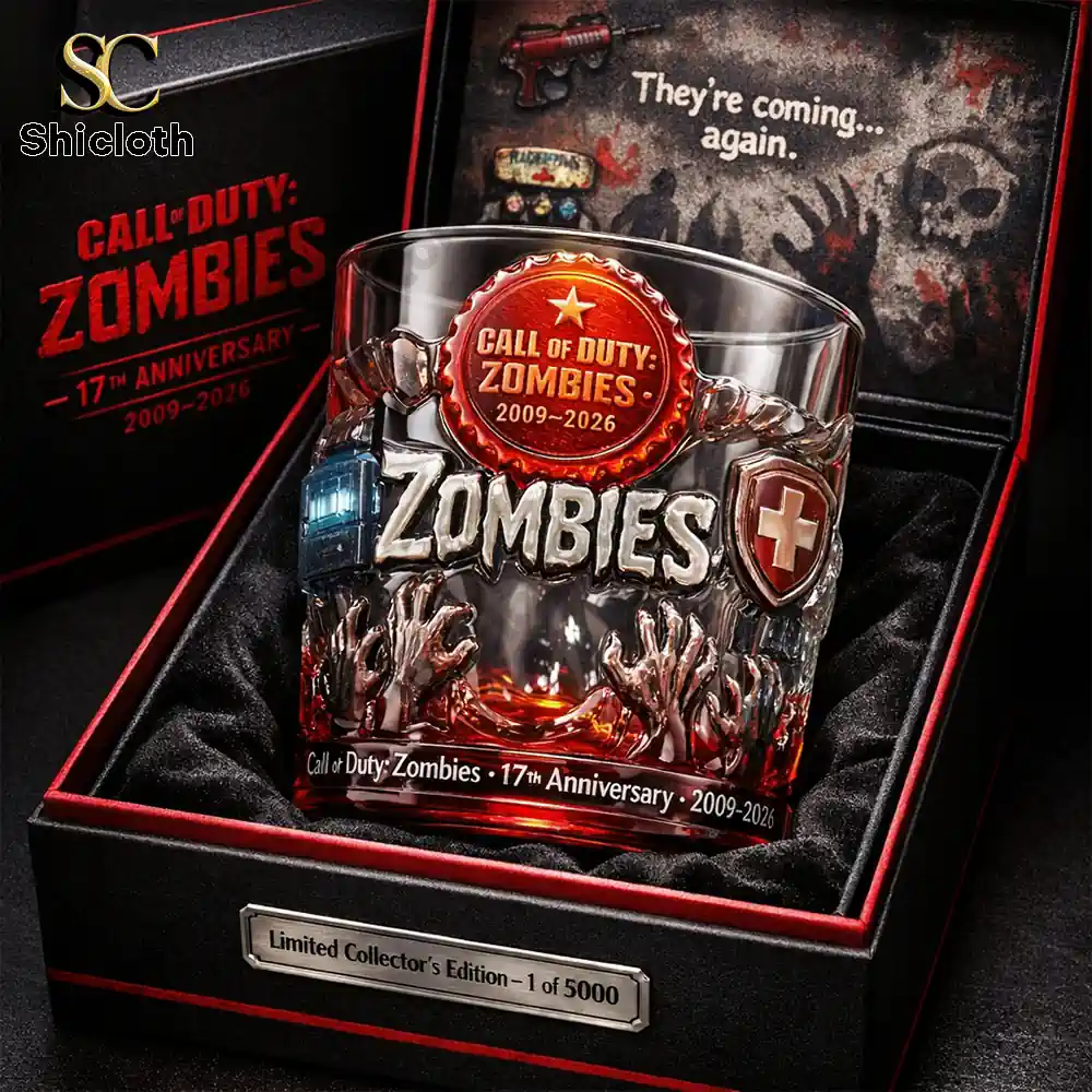Zombies collector whiskey glass inside premium display box!