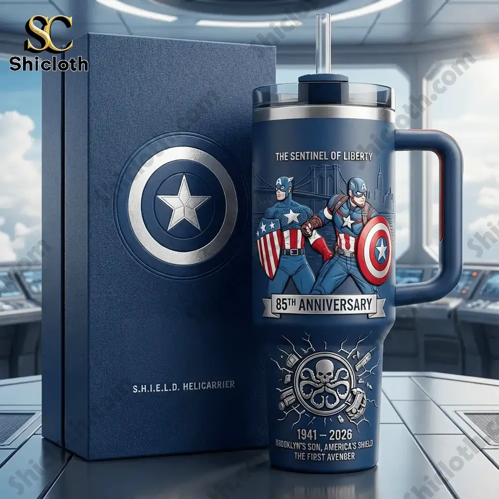 Alternative view of Captain America 85th Anniversary Commemorative Edition Tumbler