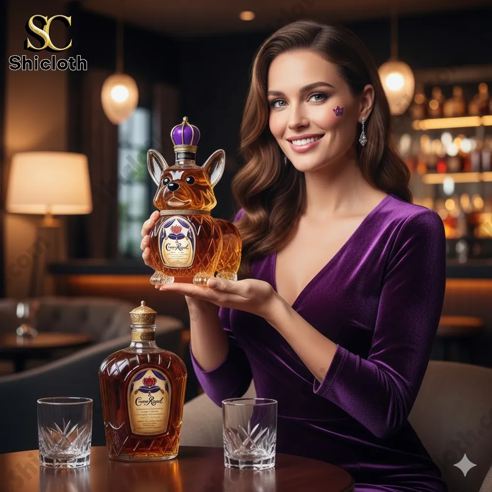 Corgi Crown Royal Edition Whiskey Bottle