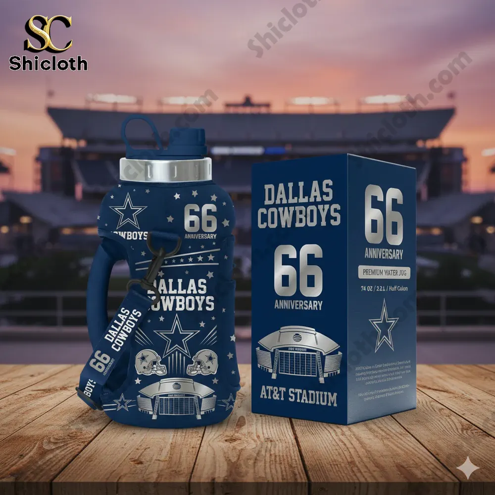 Alternative view of Dallas Cowboys 66th Anniversary Premium Water Jug