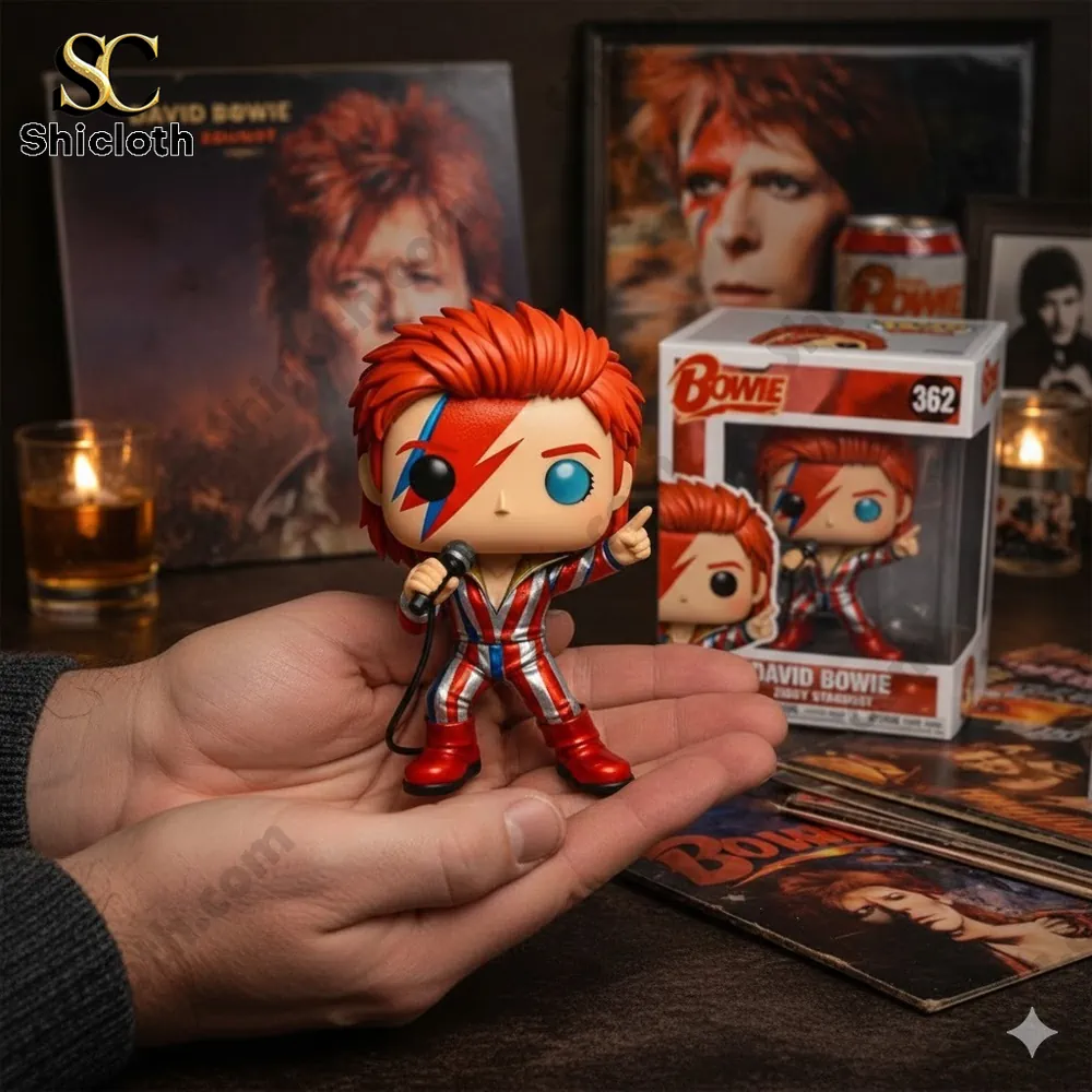 David Bowie Ziggy Stardust 2016-2026 Memorial Collectible Pop Figure Doll