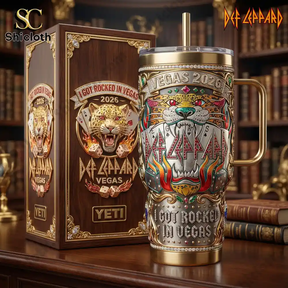 Def Leppard Vegas 2026  40oz  YETI Tumbler With Handle