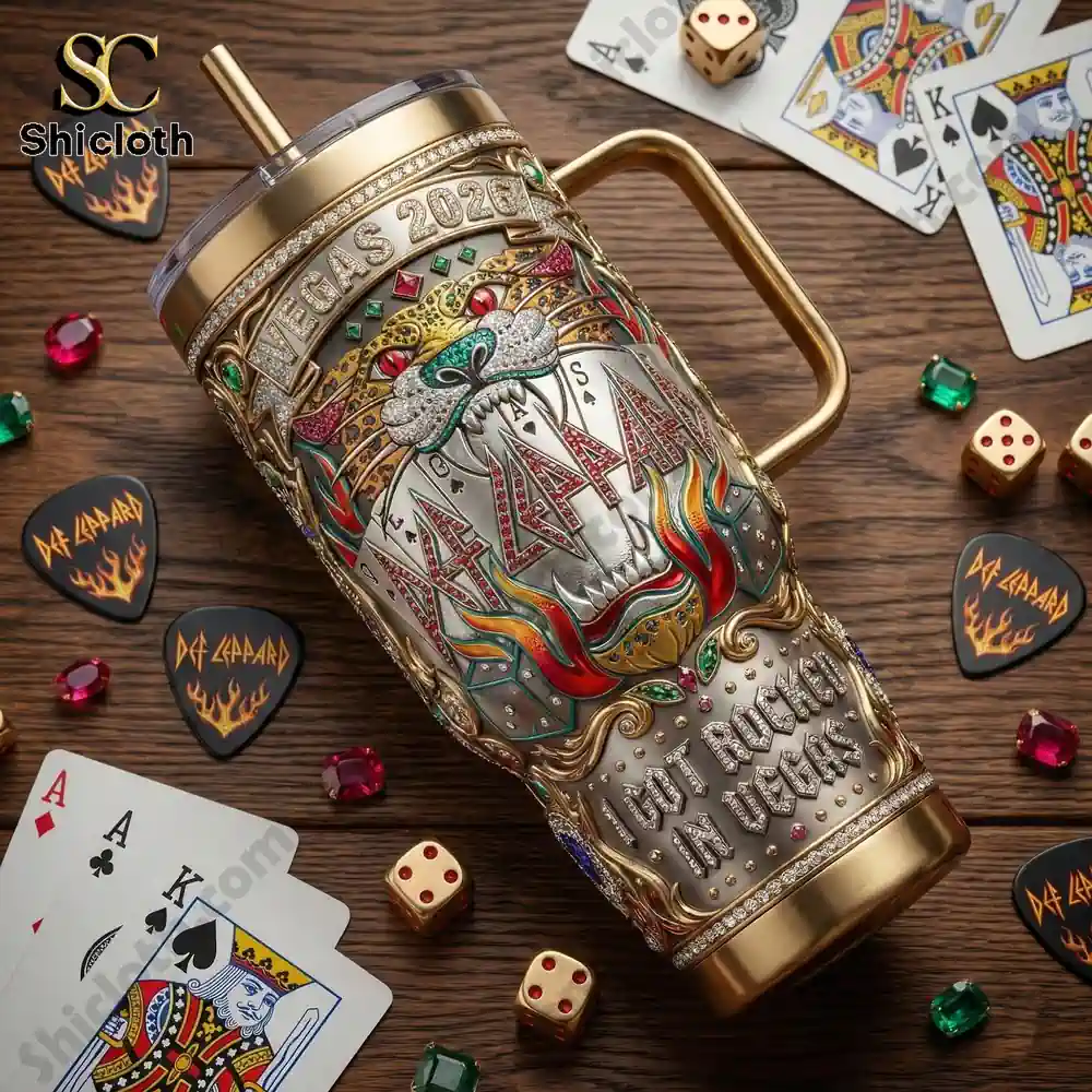 Alternative view of Def Leppard Vegas 2026  40oz  YETI Tumbler With Handle