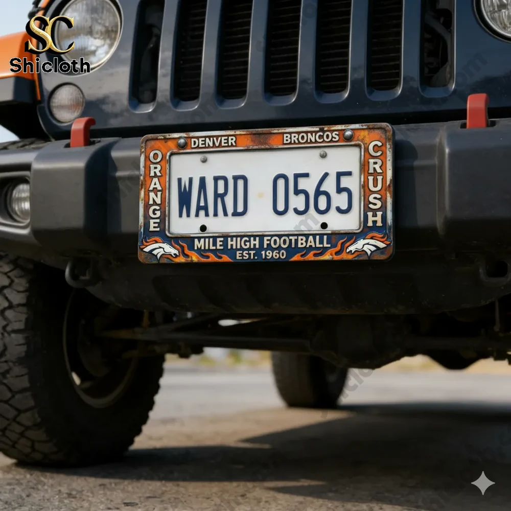 Denver Broncos License Plate Frame