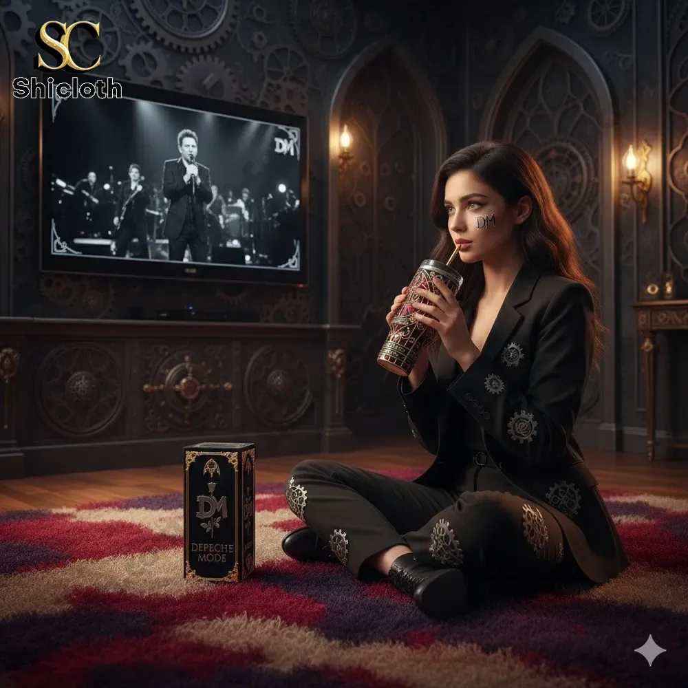 System Of A Down 2026 40oz Tumbler 58 Depeche Mode themed insulated handle tumbler with ornate design and matching box!