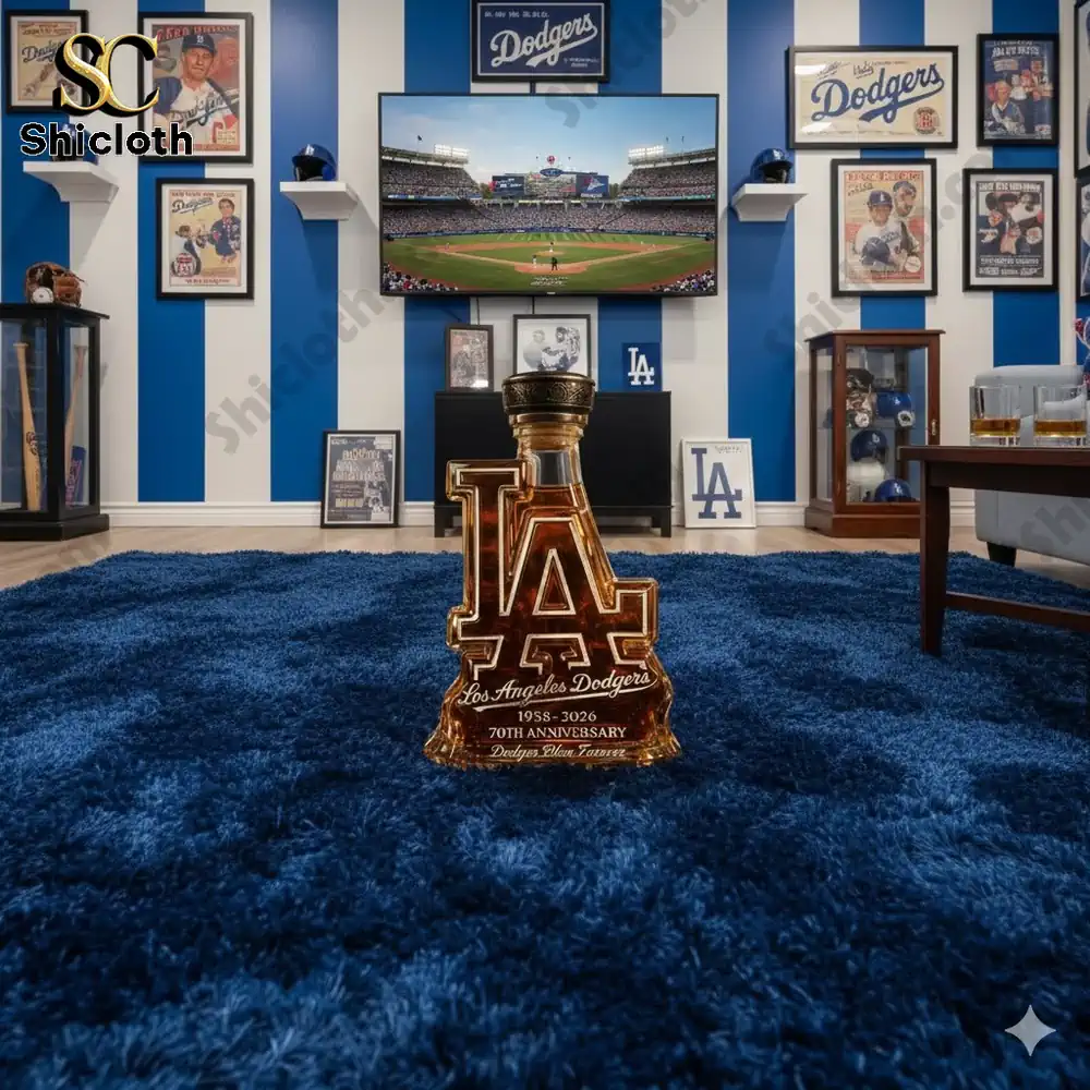 Dodgers Blue Forever 70th Anniversary Whiskey Bottle