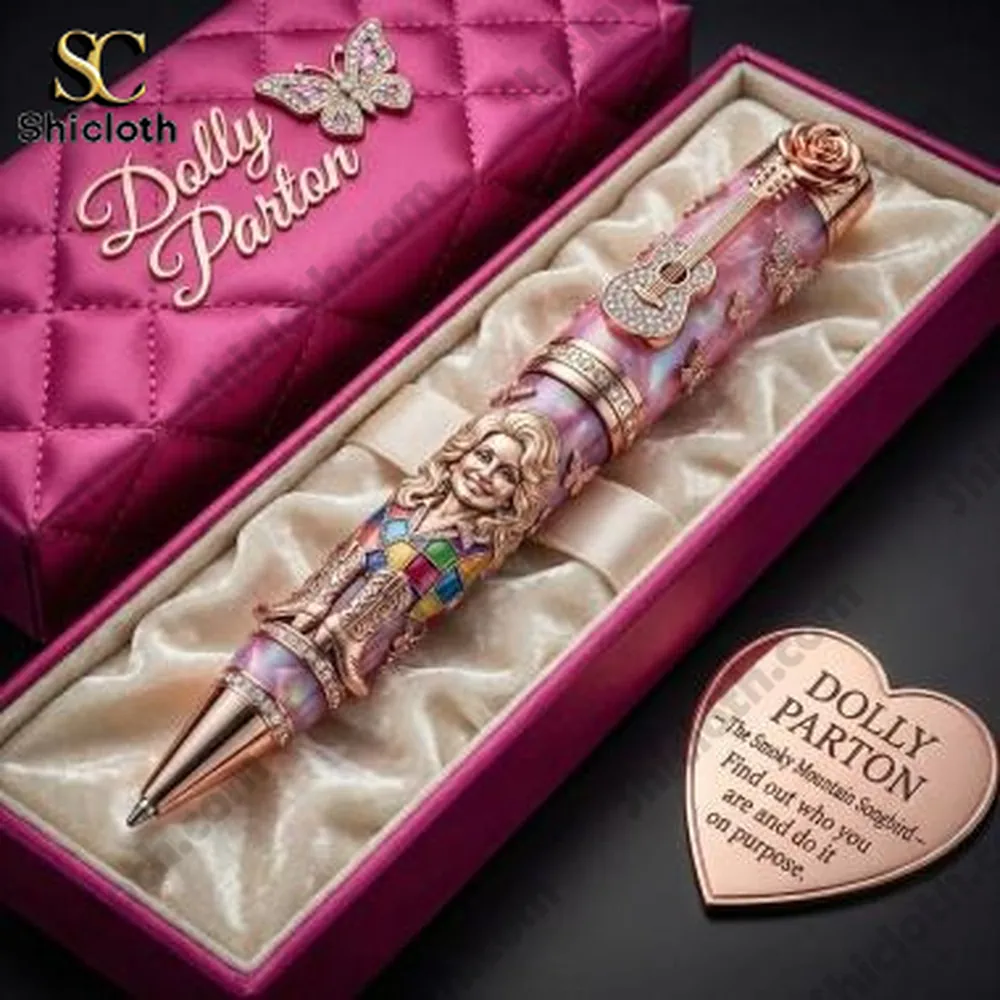 Luxury pink pen displayed in a premium gift box!