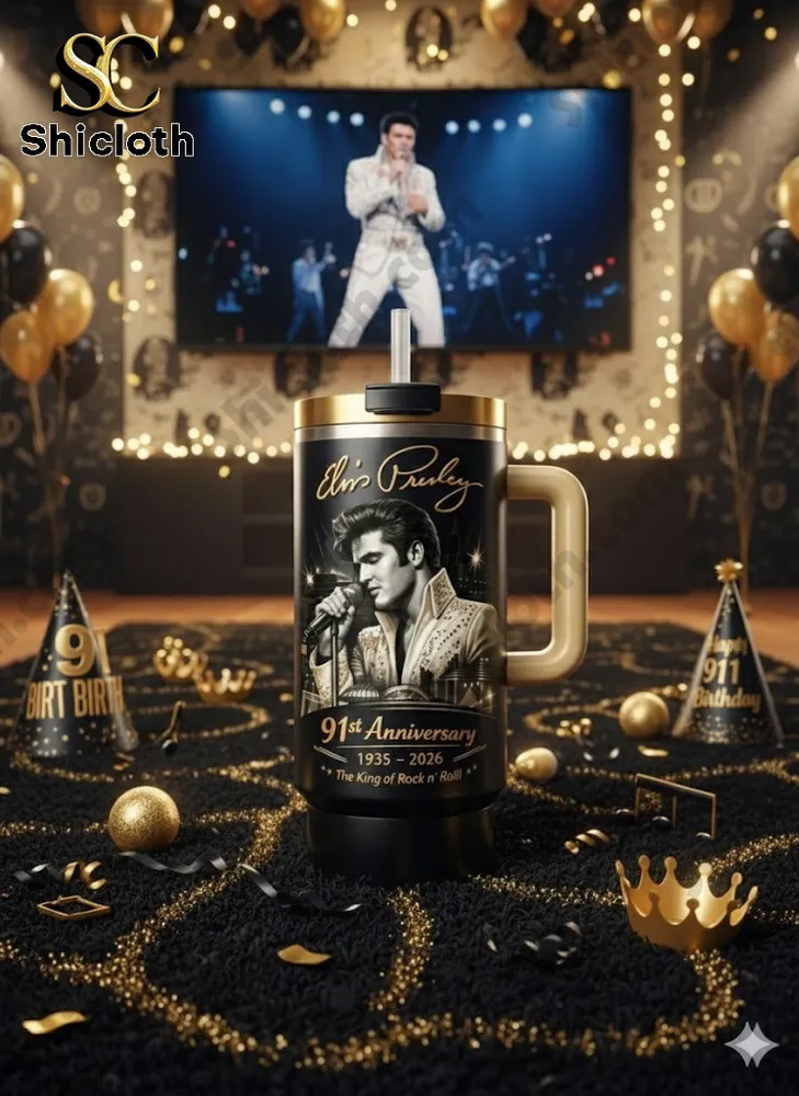 Elvis Presley 90th Anniversary Limited Edition Stanley Tumbler