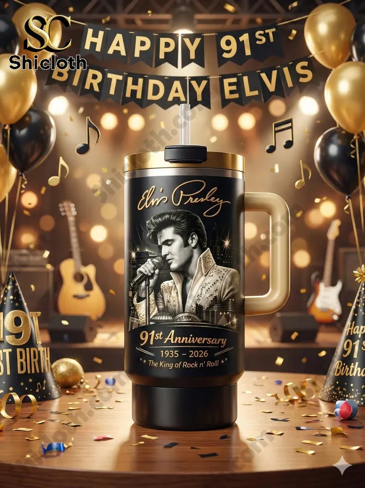 Alternative view of Elvis Presley 90th Anniversary Limited Edition Stanley Tumbler