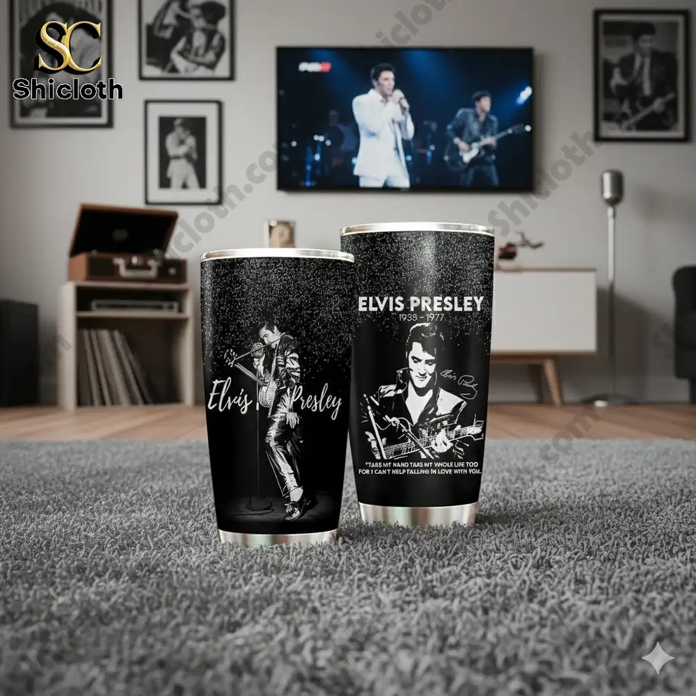 Elvis Presley Can't Help Falling in Love Tumbler Cup