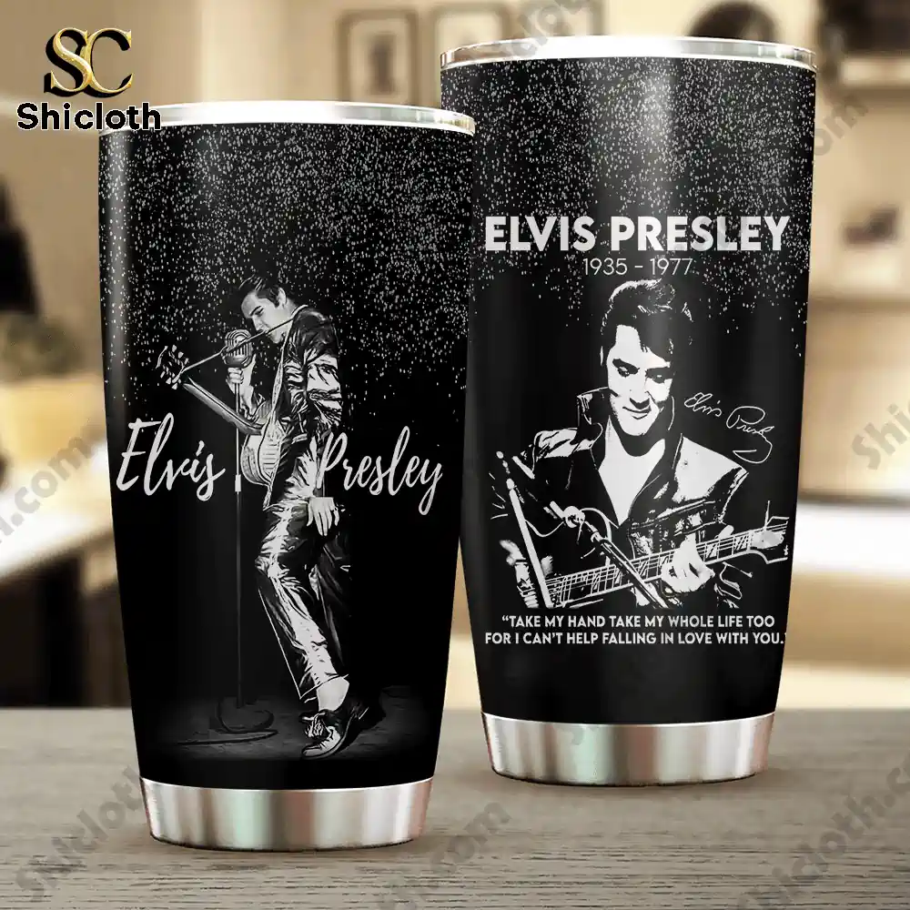 Alternative view of Elvis Presley Can't Help Falling in Love Tumbler Cup