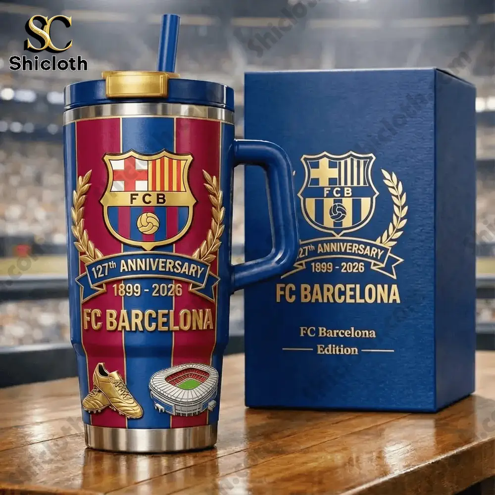 Alternative view of FC Barcelona 127th Anniversary Tumbler With Handle