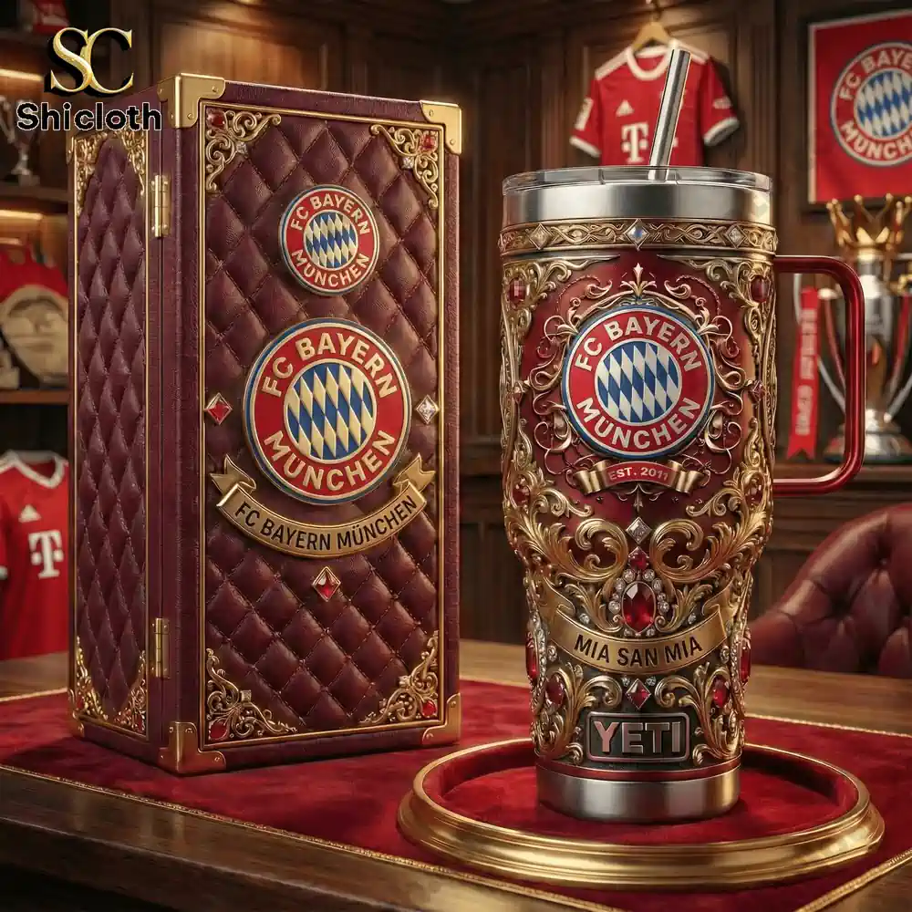 FC Bayern M?nchen Mia San Mia 40oz Tumbler With Handle