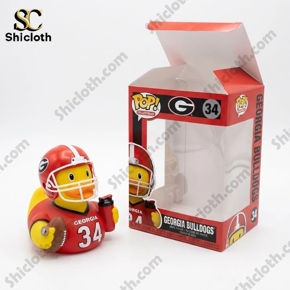 Georgia Bulldogs Champions Football Rubber Duck 3 Georgia Bulldogs football duck figurine with product box!