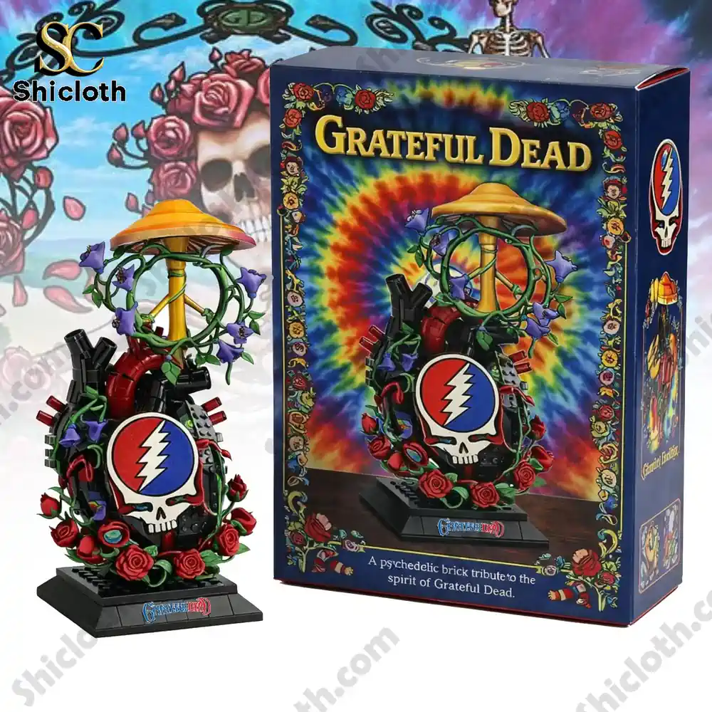 Alternative view of Grateful Dead Personalized Acrylic Block 3D Figurine