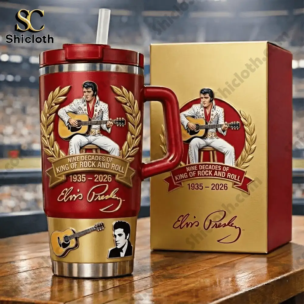 Alternative view of Happy Birthday 91th for King with Tumbler