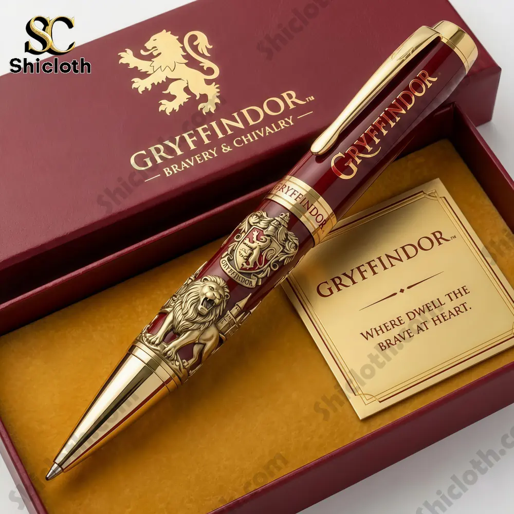 Harry Potter Hogwarts House Collector's Edition Pen 4 Gryffindor themed luxury pen in red gift box