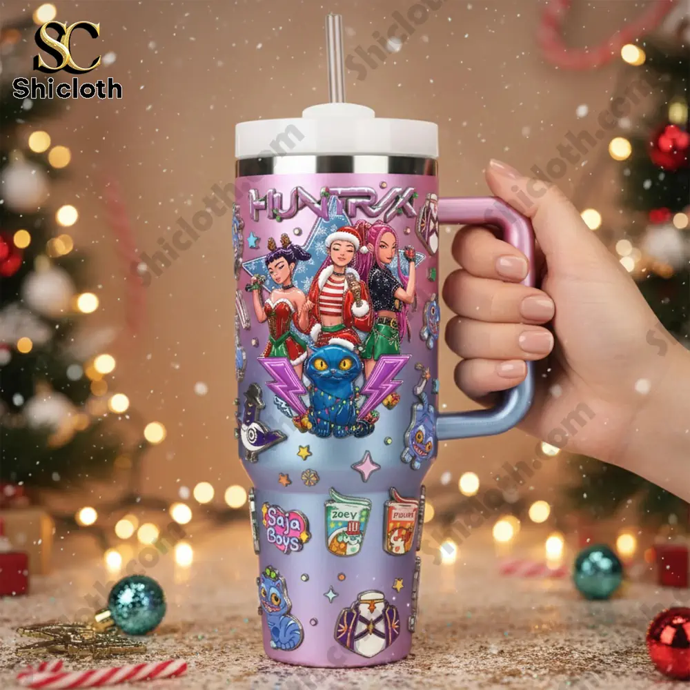 Alternative view of Huntrix Kpop Demon Hunters Tumbler With Handle